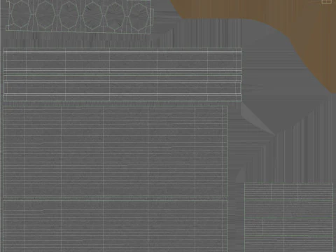 Stacked Concrete Slabs 3D Model