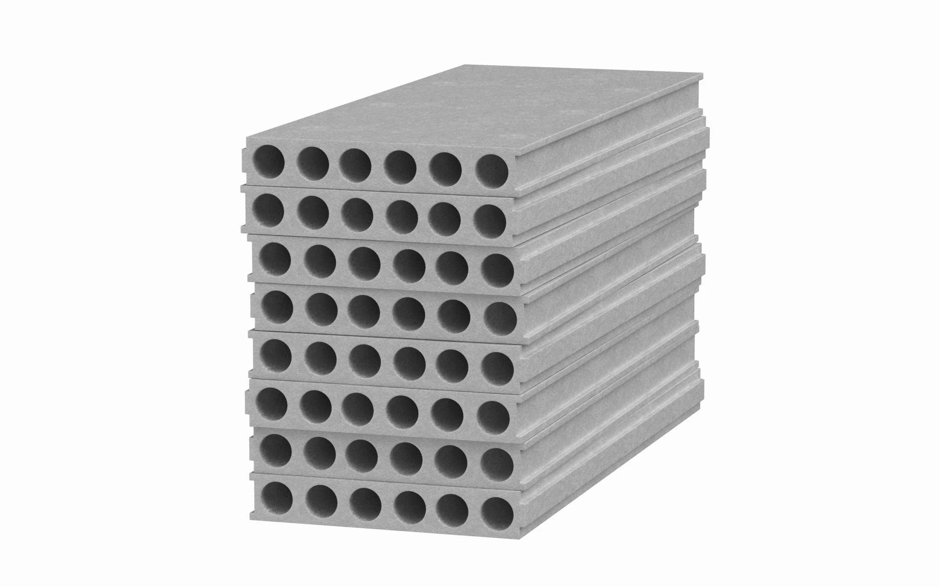 Stack Of Concrete Slabs 3D Model .c4d .max .obj .3ds .fbx .stl .blend