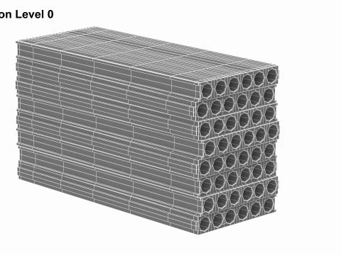 Stack Of Concrete Slabs 3D Model
