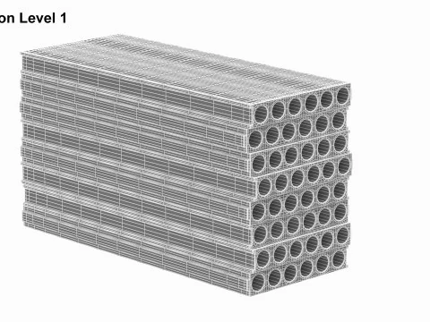 Stack Of Concrete Slabs 3D Model