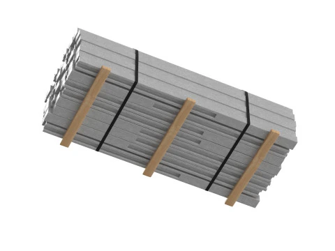 Concrete Slabs On Wood Planks 3D Model