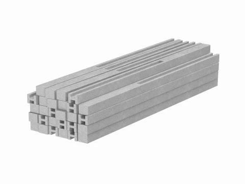 Stack Of Concrete Slabs 3D Model