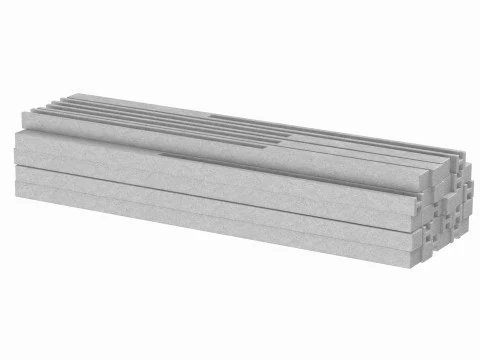 Stack Of Concrete Slabs 3D Model