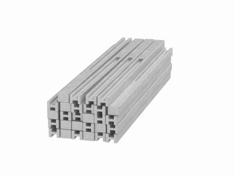 Stack Of Concrete Slabs 3D Model