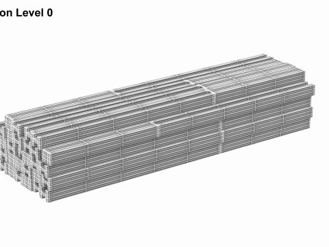 Stack Of Concrete Slabs 3D Model