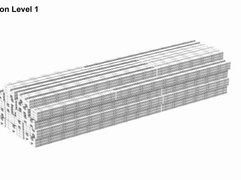 Stack Of Concrete Slabs 3D Model