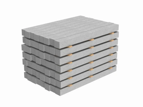 Stack Of Concrete Slabs 3D Model