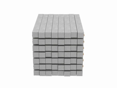 Stack Of Concrete Slabs 3D Model