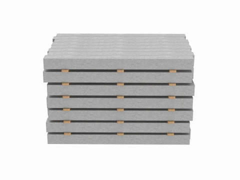 Stack Of Concrete Slabs 3D Model