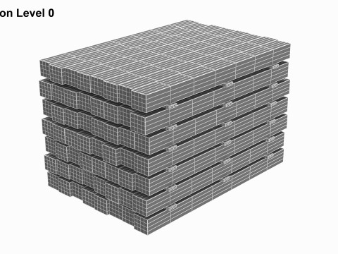 Stack Of Concrete Slabs 3D Модель