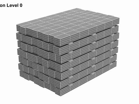 Stack Of Concrete Slabs 3D Model
