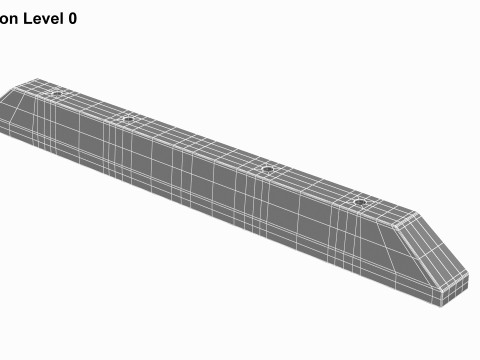 Concrete Spur Slab 3D 모델