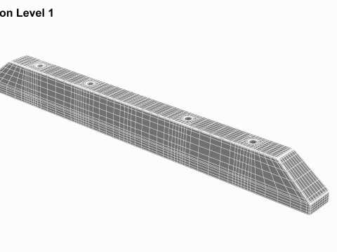 Concrete Spur Slab 3D 모델