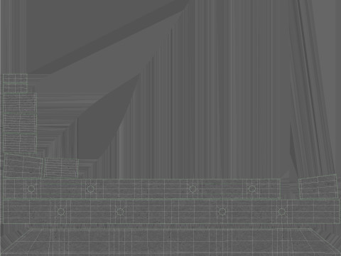 Stacked Concrete Spur On Wood Pallet 3Dモデル