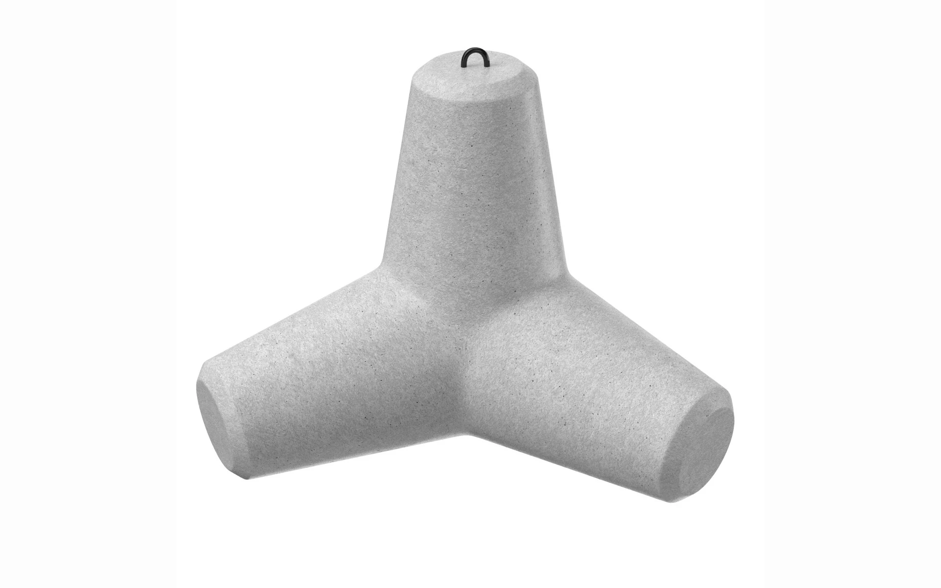 Concrete Tetrapod 3D Model .c4d .max .obj .3ds .fbx .stl .blend 