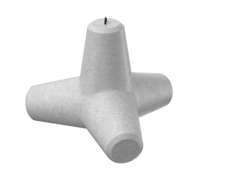 Concrete Tetrapod 3D Модель