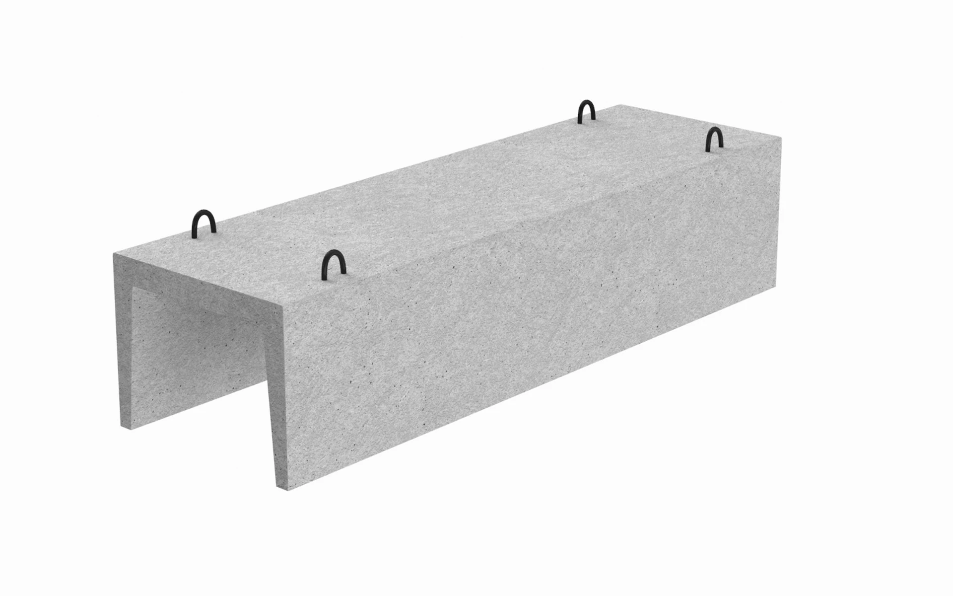 Concrete Trench 3D Model .c4d .max .obj .3ds .fbx .stl .blend 