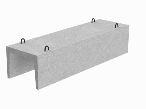 Concrete Trench 3D Модель