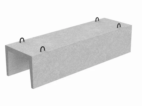 Concrete Trench 3D Model