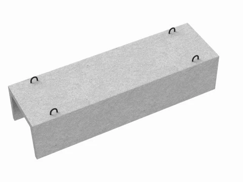 Concrete Trench 3D Model