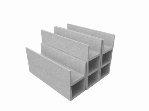 Бетонные траншеи 3D Модель