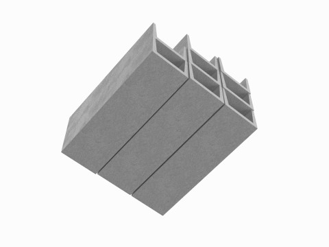 Concrete Trenches Model 3D