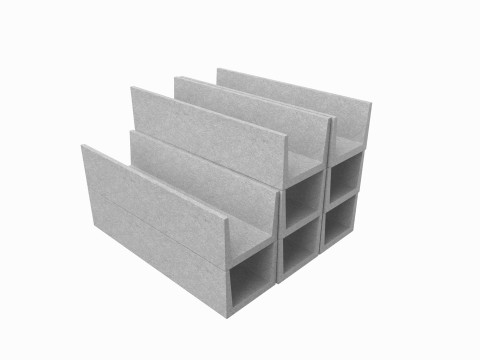 Concrete Trenches Model 3D