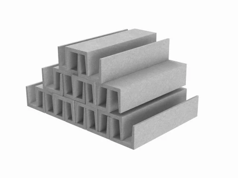 Бетонные траншеи 3D Модель