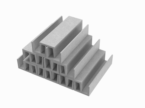 Concrete Trenches 3D Model