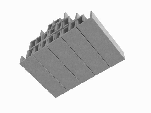 Concrete Trenches 3D Model