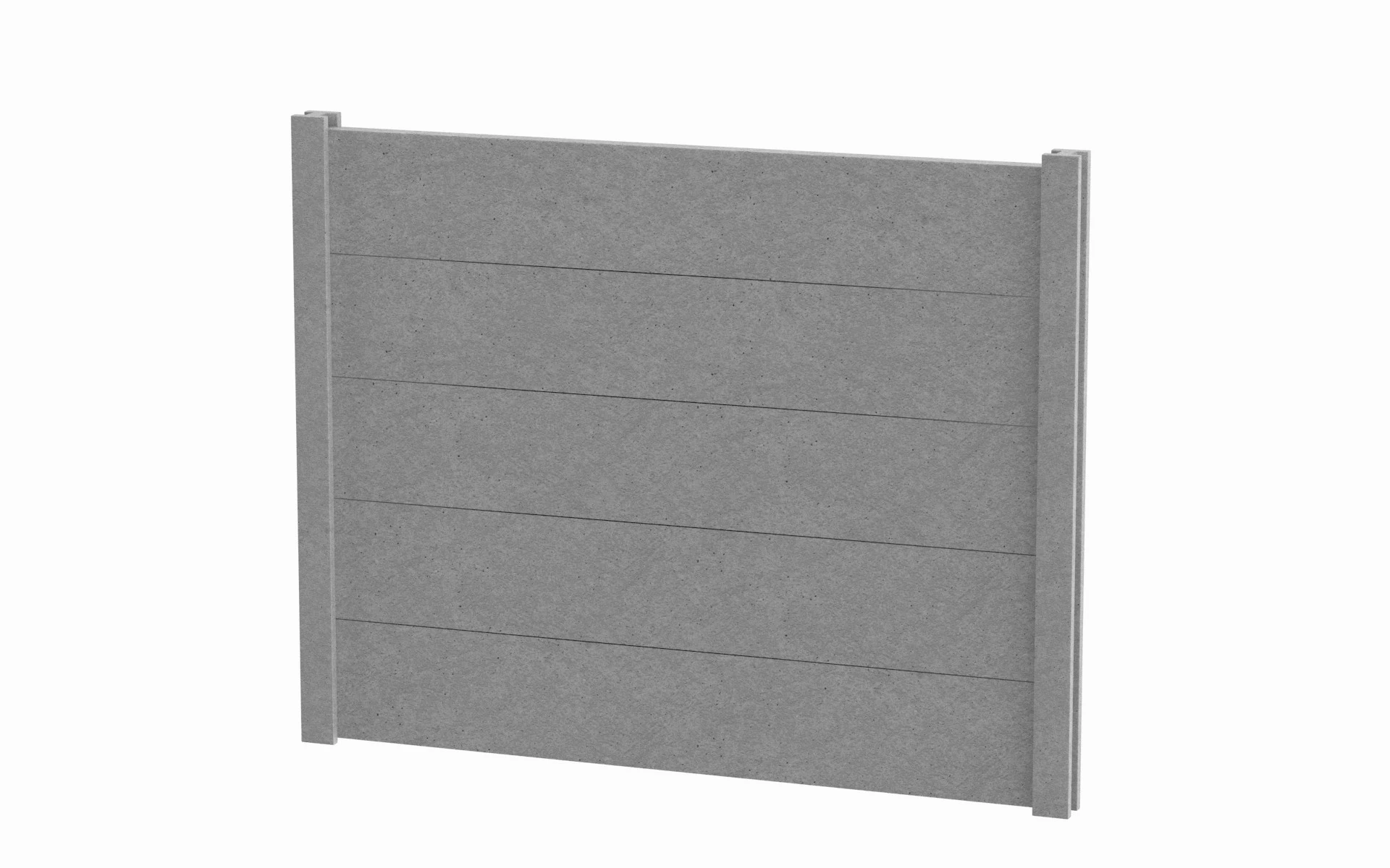 Concrete Wall 3D Model .c4d .max .obj .3ds .fbx .stl .blend 
