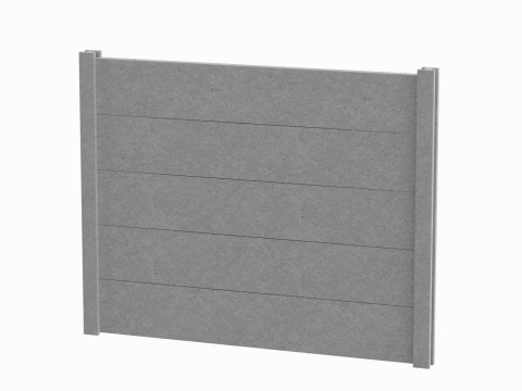Concrete Wall 3D Model