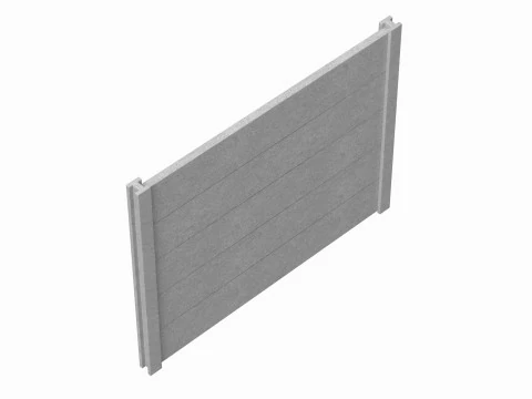Concrete Wall 3D Model