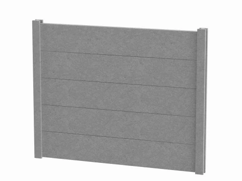 Concrete Wall 3D Model