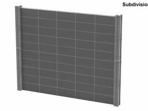 Concrete Wall 3D Model