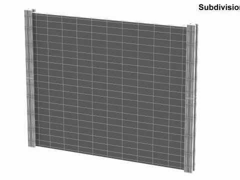 Concrete Wall 3D Model