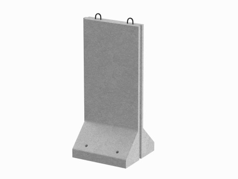 Concrete Wall Panel 3D 模型