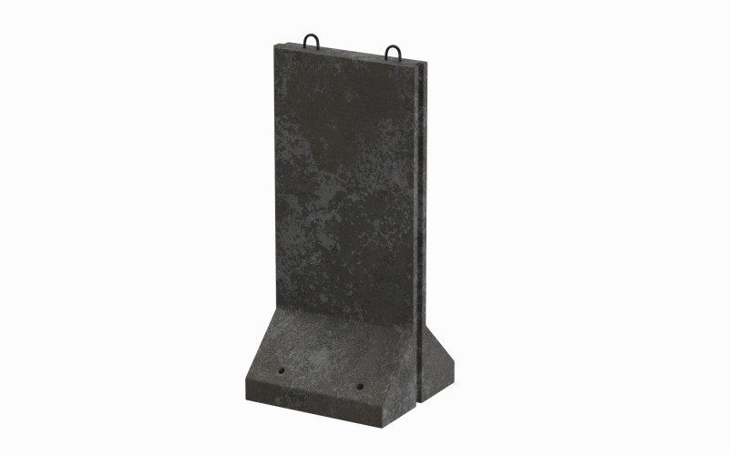Concrete Wall Panel Modelo 3D .c4d .max .obj .3ds .fbx .stl .blend