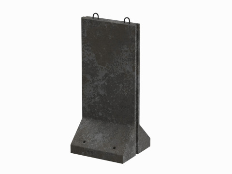 Concrete Wall Panel 3D Model