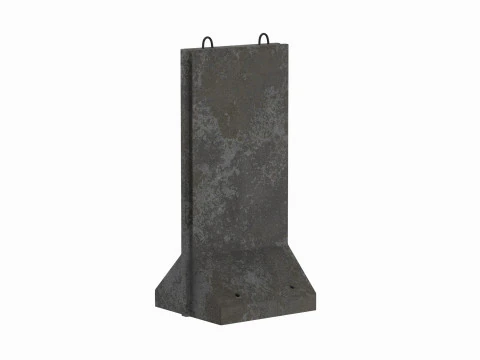 Pannello da muro in cemento Modello 3D