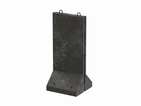 Pannello da muro in cemento Modello 3D