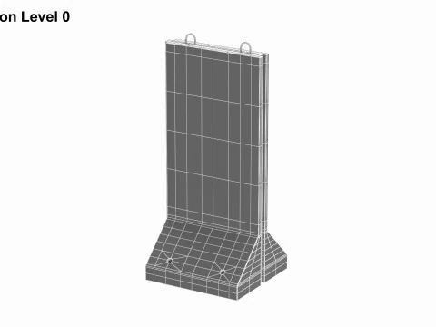 Pannello da muro in cemento Modello 3D