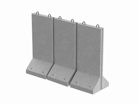 Бетонная стеновая панель 3D Модель