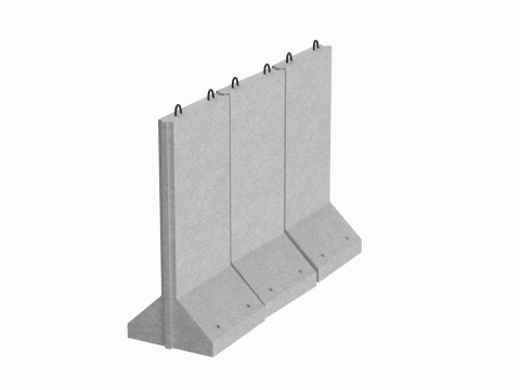 Concrete Wall Panel 3D Модель
