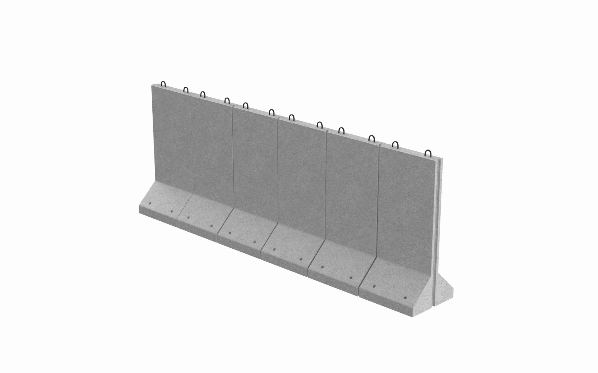Concrete Wall Panel 3D Model .c4d .max .obj .3ds .fbx .stl .blend 