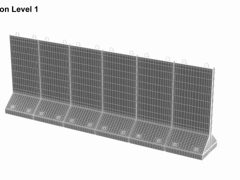 Concrete Wall Panel 3D Model