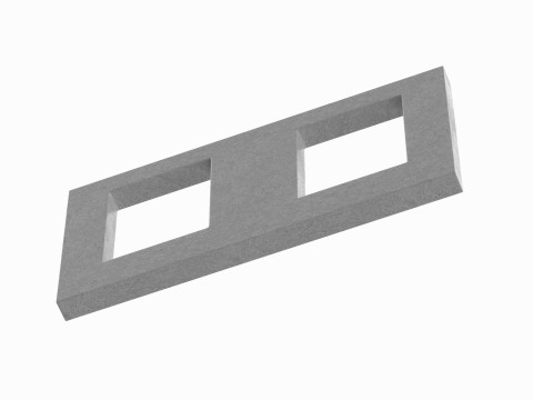 Concrete Wall Facade Modelo 3D