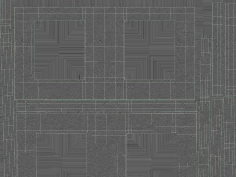 Concrete Wall Facade Modelo 3D