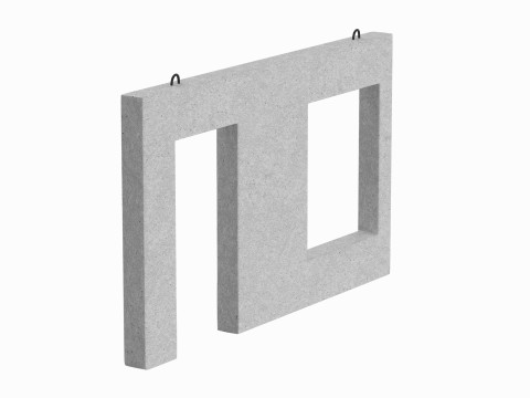 Concrete Wall Facade 3D 모델