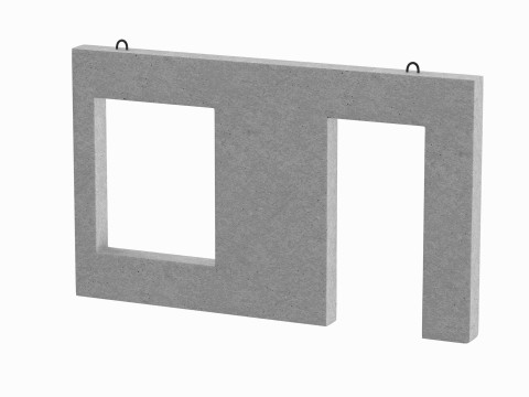 Concrete Wall Facade 3D 모델